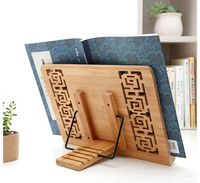 Support de livre de cuisine personnalisé en bambou conçu en bois personnalisé support de lecture gravé au laser support cuisine cadeau