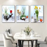 Peinture sur verre Décoration Art mural en verre trempé cristallin
