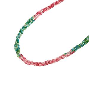 สร้อยคอผู้หญิงประดับมุกและคริสตัลหลากสีสัน ดีไซน์หรูหรา สร้อยคอสแตนเลสสามชั้น รุ่นใหม่ปี 2025 - Product Image 1