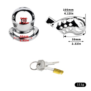 Dispositivo de Castidad Masculino de Acero Inoxidable, Cómodo, para Juegos de Bondage BDSM para Parejas, Jaula Anti-Escape - Product Image 2