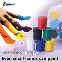 Peinture à l'eau liquide transparente non toxique, 12 couleurs, 20 ml, ensemble de peinture à l'eau pour enfants, dessin sur papier avec pinceau