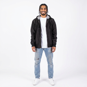 Chaqueta Cortavientos Estilo Urbano 2026, Chaqueta de Invierno con Bolsillo Canguro, Chaqueta Bomber Impermeable de Tela con Memoria, Chaqueta para Hombre - Product Image 1