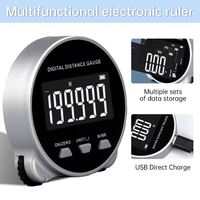 Multi Functional Digital Roller Electronic Ruler for Measuring Straight and Curved Surfaces Using a Measuring Tape