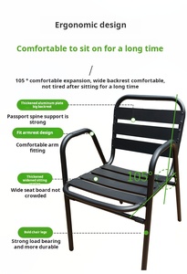 <span class=keywords><strong>Tavolo</strong></span> per il tempo libero all'aperto e sedia Set balcone all'aperto in acciaio al carbonio <span class=keywords><strong>tavolo</strong></span> e sedia combinazione per ristorante all'aperto - Product Image 5