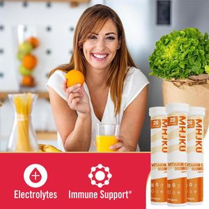 Produttore vitamina C senza glutine effervescente compressa senza caffeina supporto integratore di <span class=keywords><strong>compresse</strong></span> antiossidanti immuni - Product Image 6