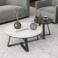 Le plus récent plateau en marbre de luxe Table d'appoint de style nordique Console d'angle décorative Table console design de salon
