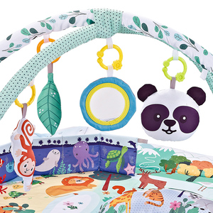 2023 Nieuwe Aankomst 4-In-1 Baby Spelen Gym Activiteit Gym Ballenbak Verdikking Buiktijdmat Met Zintuiglijke Speelgoedmat Voor Baby - Product Image 5