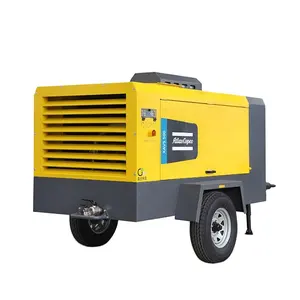 Atlas Copco compressor novo de baixa pressão com motor diesel de 7 bar