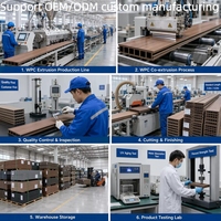 Tarima de WPC Coextruido con Revestimiento Sólido 4000x140x23mm, Resistente al Agua y a los Rayos UV, para Exteriores
