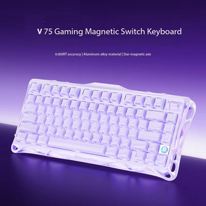 Teclado GravaStar Mercury V75 Pro HE - Teclado para juegos con diseño del 75%, interruptores magnéticos de efecto Hall, solo cableado, intercambiable en caliente - Product Image 2