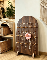 Présentoir en bois Yuzhengpeng avec crochets en bois pour bijoux, boucles d'oreilles, colliers, expositions d'artisanat et présentation d'accessoires