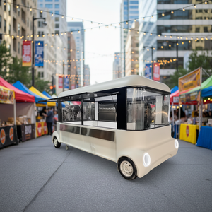 Stainless Steel Fast Food Ice Cream Candy Hot Dog Coffee Mobile Food Truck Trailer with Customizable <b>Kitchen</b> Equipment - Product Image 1