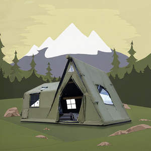 Carpa inflable de lujo con diseño moderno, plegable, fácil de transportar y guardar. - Product Image 6