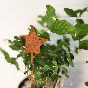 งานฝีมือศิลปะรูปนกในเทศกาลคริสต์มาสงานศิลปะกลางแจ้งรูปดาวห้าแฉกสำหรับตกแต่งบ้านหลังเล็กๆตามฤดูกาล - Product Image 5