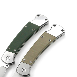 Coltello Pieghevole di Alta Gamma in Acciaio 440, Classico G10 EDC, Coltello Tascabile Tattico per Escursionismo e Attività all'Aperto - Personalizzabile OEM - Product Image 5