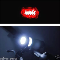 Trockenbatterie-Fahrradlicht 5 LED Mountainbike-Frontscheinwerfer ABS Fahrradlampe für Outdoor-Nachtfahrten Sicherheit für Pendler