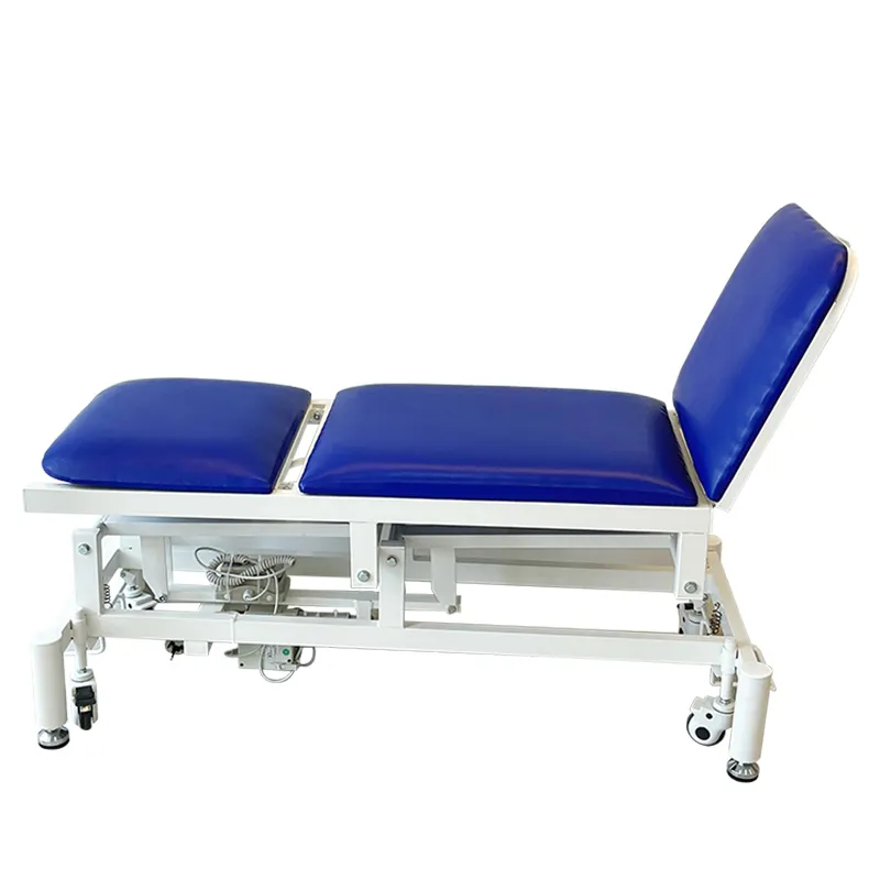 Blue adjustable medical patient gynecology chair delivery table hospital equipment examination bed