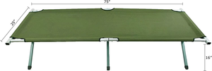 Lit de camping pliable portable personnalisé Woqi, lit de camping en tissu Oxford, lit de camping ultraléger, lit pliable portable personnalisé Cam01 - Product Image 3