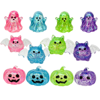 Ensemble de figurines Squishy Halloween à montée lente, thème bonbons ou farces, en forme de citrouille, chauve-souris et fantôme, de l'entrepôt USA
