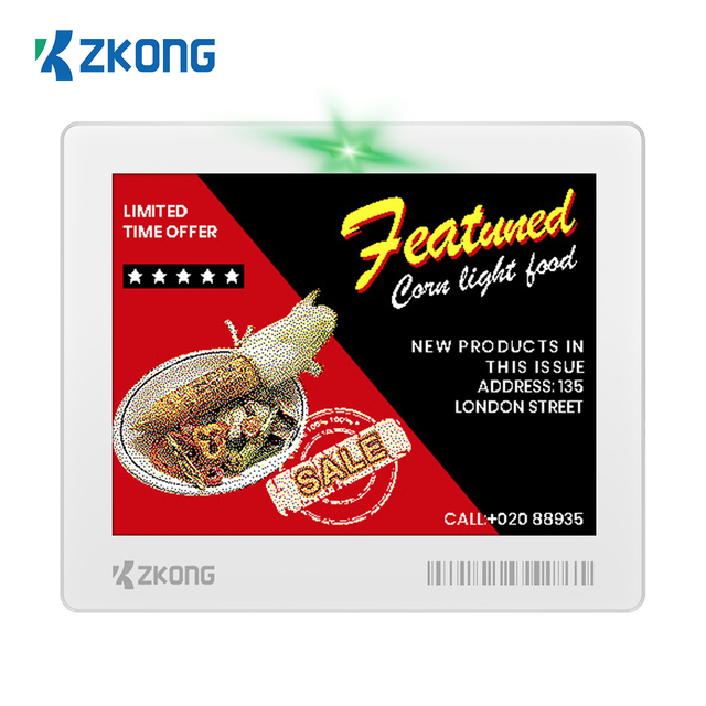 Zkong 4.2 Inch Four Color E-paper Screen Eink Display Electronic Digital Price Label Supermarket Digital Tags
