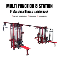 Offre Spéciale : Équipement de Fitness Commercial – Station d'Entraînement Musculaire Multi-Postes à Cinq Stations Multi-Jungle avec Plateaux de Poids