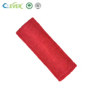 High Quality Red Coral Fleece Pocket Mop Super Absorbent Mop Cotton Pocket Mop