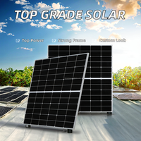 Paneles Solares Monocristalinos de Silicio de 300 Vatios, Color Personalizado, Precio de Fábrica en China, Garantía de 25 Años, 182 mm * 92 mm