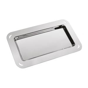 Vassoio Rettangolare in Acciaio Inossidabile 160 X 280mm Finitura Liscia - Product Image 1