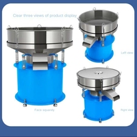 Tamiseuse vibrante en acier inoxydable pour poudres alimentaires 400/600/800 mm – Machine d'épuration de farine et de poudres expérimentales