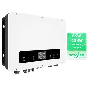 Basse fréquence 5KW 6KW 10KW inverseurs solare 24v On/Off Grid 20kva Onduleur solaire hybride triphasé avec contrôleur de Charge MPPT