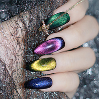 HS OEM Personnalisé 6 Couleurs 9D Cat Eye Gel Polish Set Sans HEMA Nail Art Vente en Gros Marque Privée Magnétique UV LED Soak Off Gel