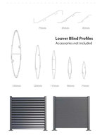 Système de clôture à persiennes en aluminium, panneau d'intimité, écologique, durable, antirouille, revêtement en poudre noir, populaire pour les maisons et les jardins