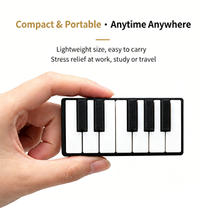 FUSEJOY Nouveau produit transfrontalier Jouet de bureau en PLA imprimé en 3D Clavier de piano Clicker Petit ornement Jouet anti-stress - À partir de 7 ans Unisexe - Product Image 1