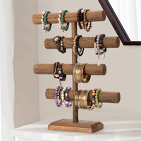 Vente chaude en bois grand porte-bracelets organisateur bracelet support de rangement porte-bracelet en bois massif