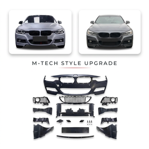 Kit paraurti anteriore M SPORT M-Pack M3C modificato per <span class=keywords><strong>BMW</strong></span> F30 F31 <span class=keywords><strong>Serie</strong></span> 3 2012-2018 <span class=keywords><strong>2019</strong></span> aggiornamento kit griglia paraurti M-TECH - Product Image 3
