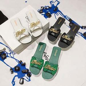 Sandalias de tacón alto con una sola tira, estilo europeo americano, nueva moda clásica, informales para exteriores, primavera verano, punta abierta. - Product Image 2