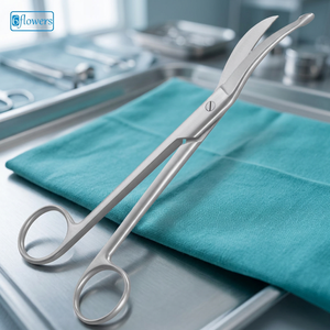 Ciseaux à plâtre Waldmann 18 cm (7 pouces) à extrémité sonde en acier inoxydable, instrument de coupe médical orthopédique - Product Image 2