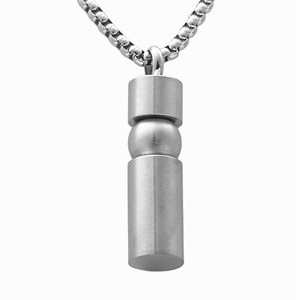 <b>Titanium</b> Steel Perfume Bottle Pendant 3.0x60cm Stainless Steel Themed Pendant For Men Gift Jewelry - Product Image 1