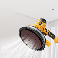 Ponceuse murale électrique professionnelle LM-180ST Girafe à vitesse variable avec tampon de ponçage, machine à poncer les plaques de plâtre et aspirateur intégré 800W pour sols/murs