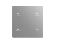 KNX/EIB 3 gang 6 touches avec contrôle de température 3 en 1 Scene Switch Panel smart Home System Premium gris