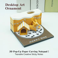 2025 bloc-notes 3D personnalisé Corgi chien bloc-notes papier signet bureau Decora cadeau d'anniversaire de noël pour les enfants