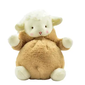 हटाने योग्य टोपी भरवां पशु खिलौने छोटे भेड़ कीचेन लटदार गुड़िया प्यारा भेड़ का बच्चा