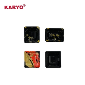 1200 contenedor de plástico de color Arce aPET/PSetizer embalaje de alimentos bandeja cuadrada para sushi caja para llevar Sushi - Product Image 6