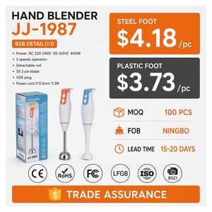 <span class=keywords><strong>Batidora</strong></span> <span class=keywords><strong>de</strong></span> Mano <span class=keywords><strong>de</strong></span> 400W con Motor <span class=keywords><strong>de</strong></span> Cobre Puro, <span class=keywords><strong>Batidora</strong></span> <span class=keywords><strong>de</strong></span> Inmersión Desmontable <span class=keywords><strong>de</strong></span> Acero Inoxidable para Alimentos <span class=keywords><strong>de</strong></span> Bebé, Sopas y Smoothies - Product Image 2