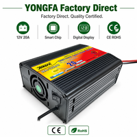 Chargeur de batterie intelligent 12V 20A en alliage d'aluminium avec affichage numérique pour voiture, moto, batterie au plomb-acide