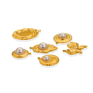 คอลเลกชันจี้ประดับมุกบาโรก |   สแตนเลสสตีลเคลือบทอง 18K PVD |   จี้ห้อยสำหรับทำสร้อยข้อมือ สร้อยคอ และเครื่องประดับ DIY - Product Image 4