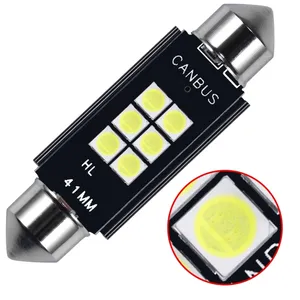 Festoon 3030 6 SMD c5w Auto 31 36 39 41mm Canbus Error Free LED License Plate Dome reading Interior Light Super bright Bulb