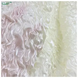 Оптовая продажа, Высококачественная Роскошная шелковистая 100 полиэфирная блестящая стрейчевая креп-шифоновая ткань для платья