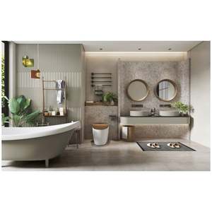 Mueble de Baño Moderno de Lujo Personalizado con Mueble Lavabo Integrado y Mueble de Ducha Montado en la Pared - Product Image 2