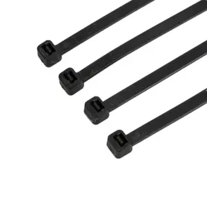 New arrived Free sample zip tie PA66 black 100mm Nylon self-locking cable tie with SGS